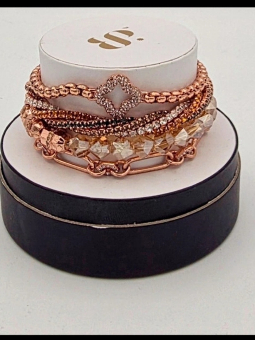 Rose Gold Plating Stack Bracelet